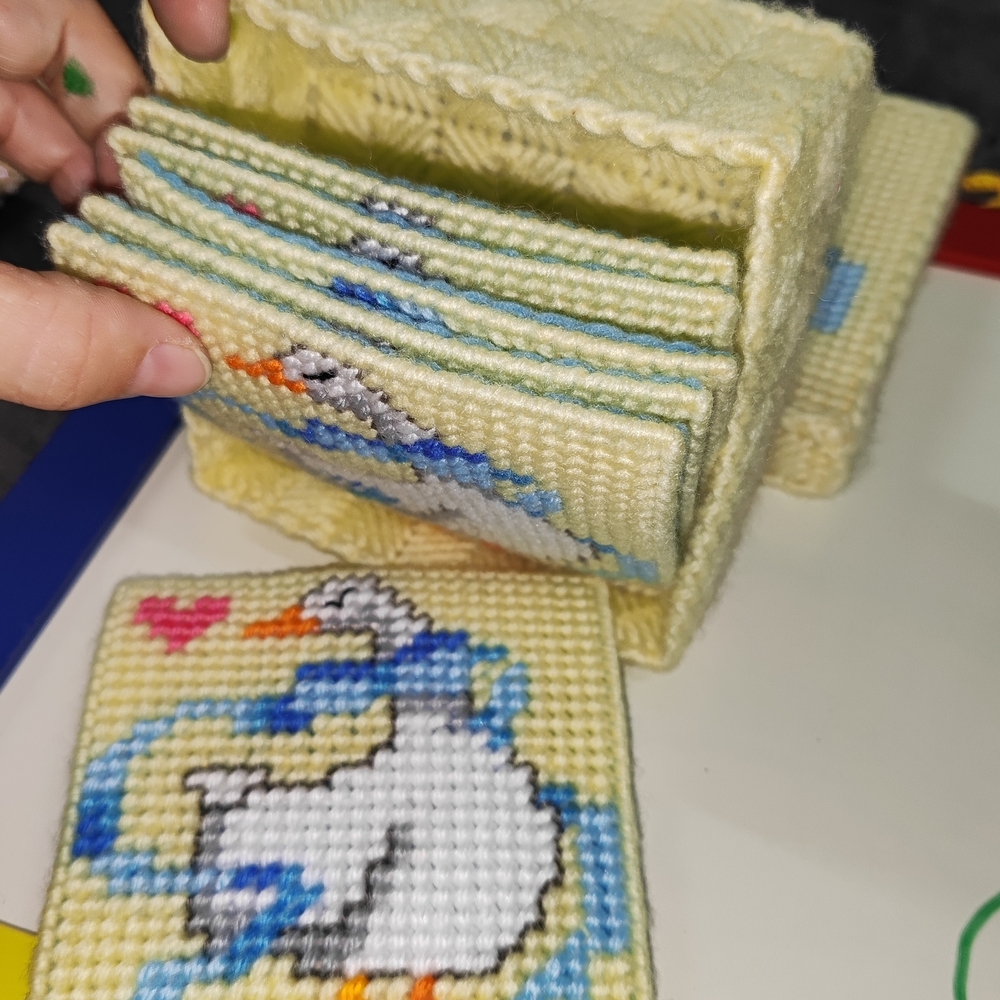 Handmade Duck Coasters Set